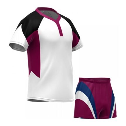 Maroon and White Sport Set