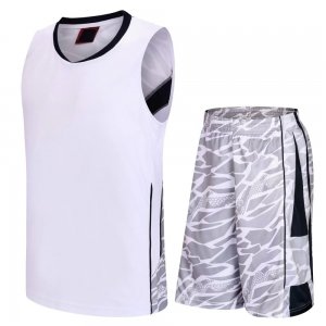 White & Grey Patterned Uniform