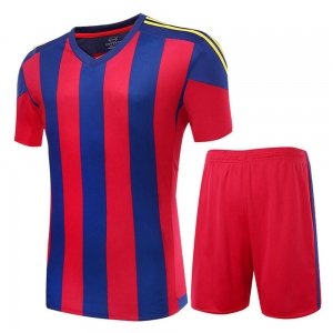 Red & Blue Vertical Striped Uniform